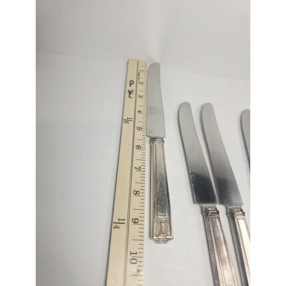 1923 Century Silver plate International Silver Holmes & Edwards 6 Butter Knives